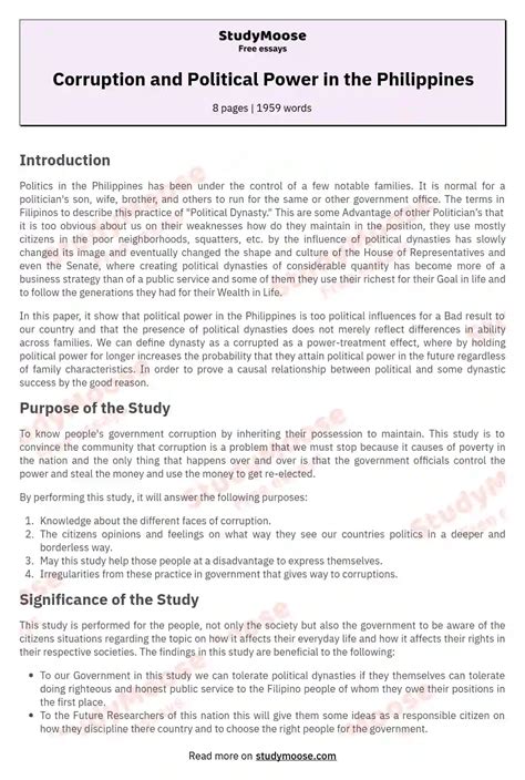 korapsyon sa pilipinas essay brainly|Corruption in the Philippines .